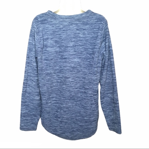 St John's Bay Active Heather Blue Sweater - Picture 2 of 4